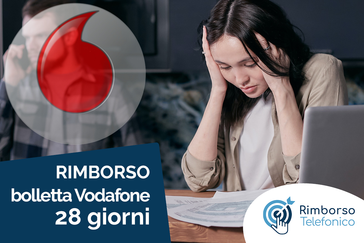 rimborso bolletta Vodafone 28 giorni